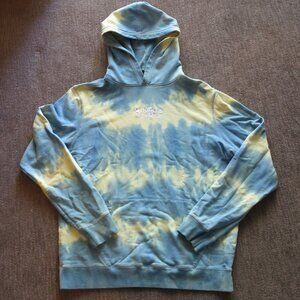 OVO Drake Yellow and Blue Tie Dye Hoodie Mens XL